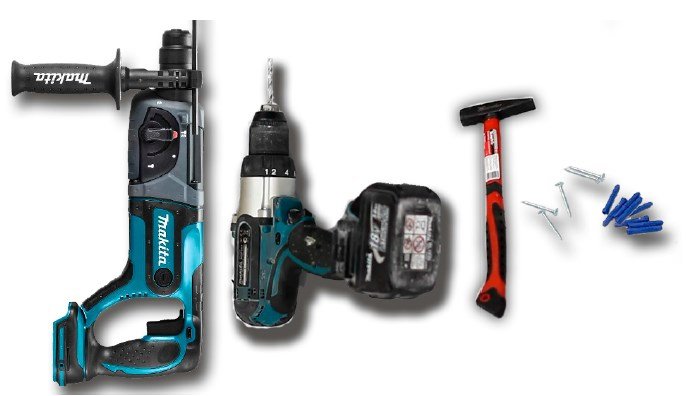 Необходимые инструменты для монтажа сантехнического люка под плитку Т-34 Revizor